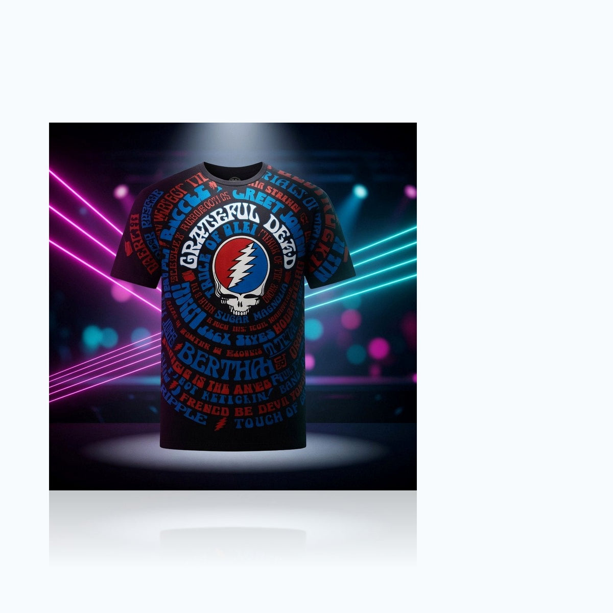 Grateful Dead Song Titles Tee — Elevate fountain