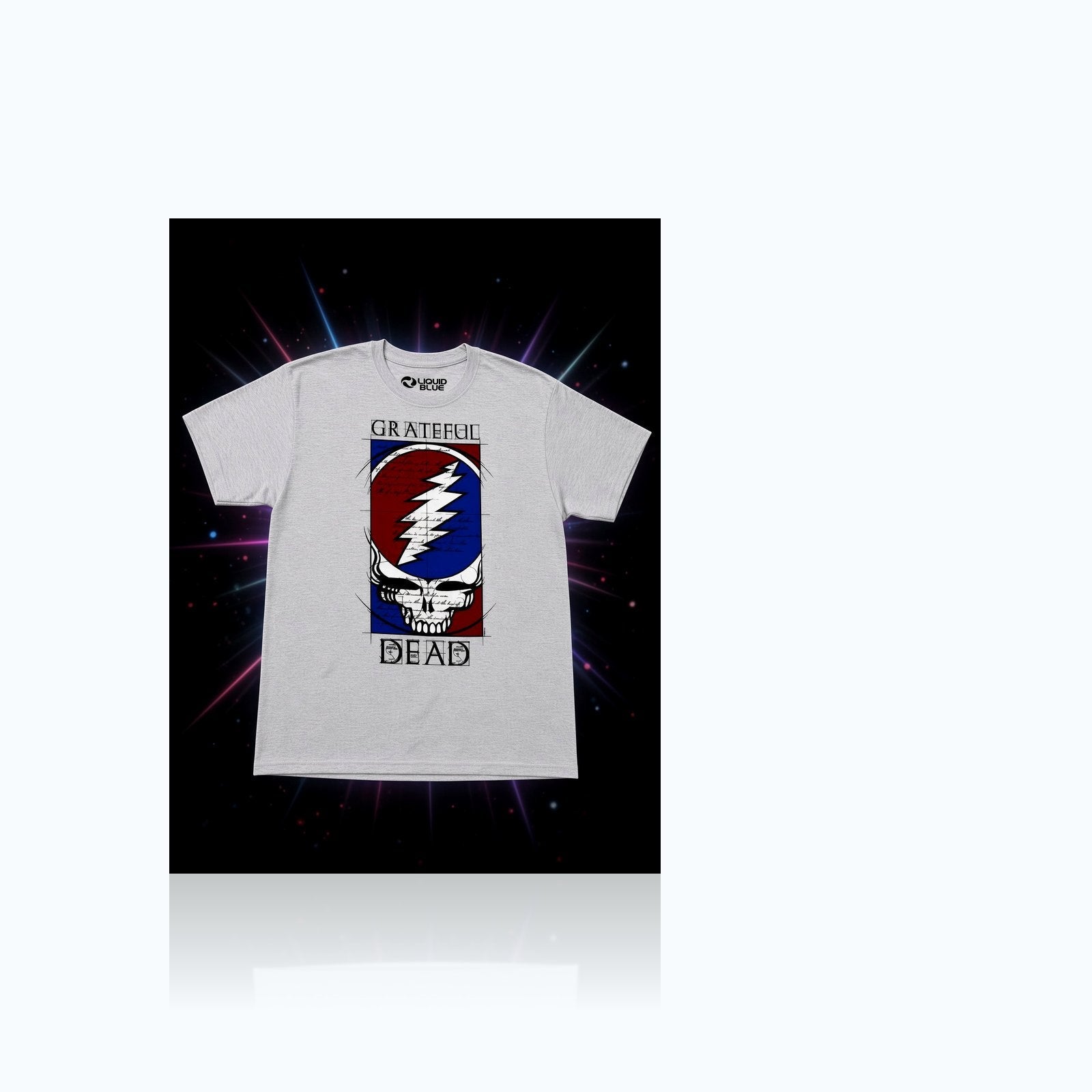 Grateful Dead Steal Your Face - Blueprint Edition T-Shirt — Elevate fountain