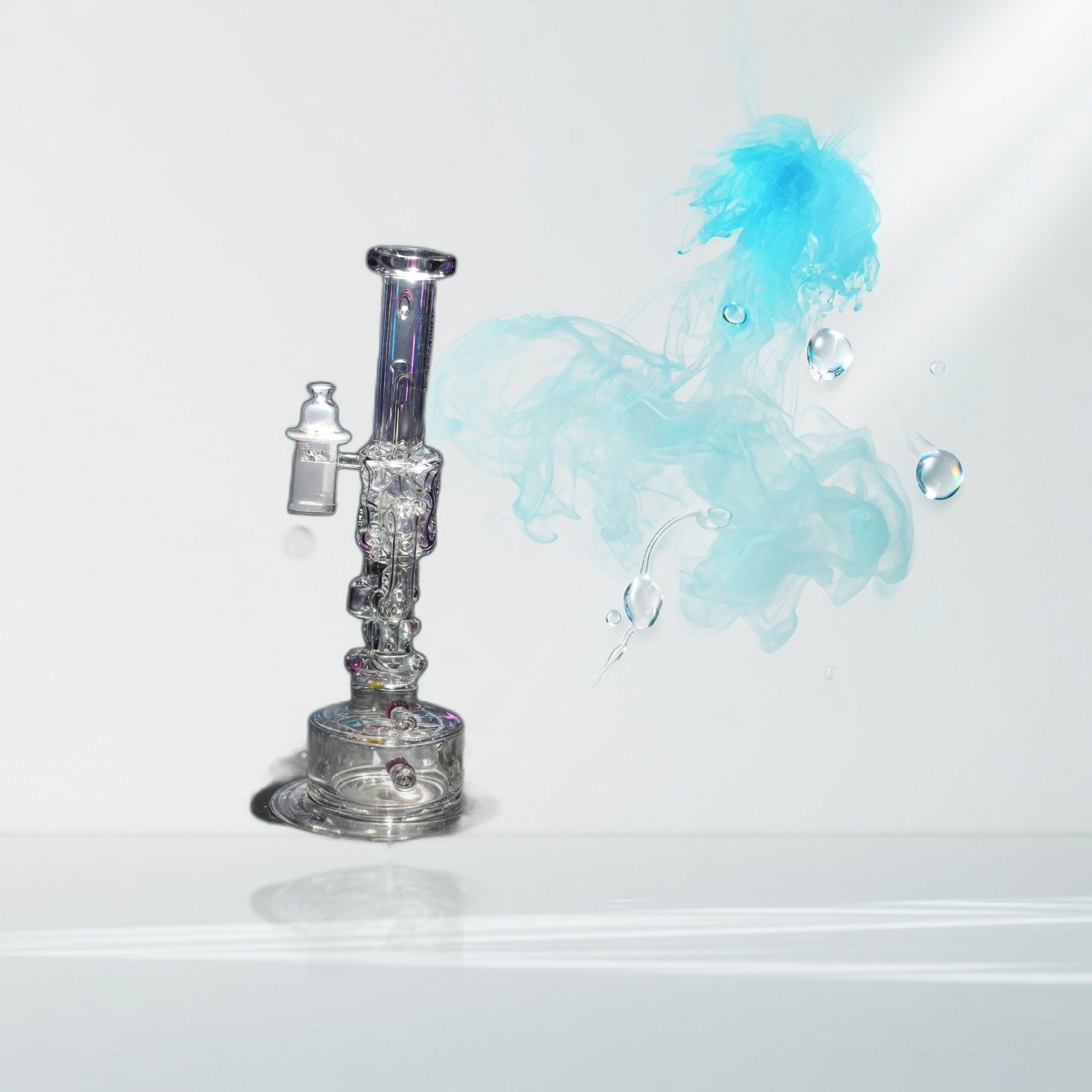 lookah 10 cool recycler klein handgun bong purple swiss perc — Elevate fountain