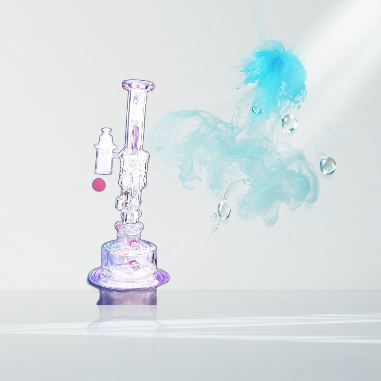Lookah 10" Cool Recycler Klein Handgun Bong – Purple Swiss Perc — Elevate fountain