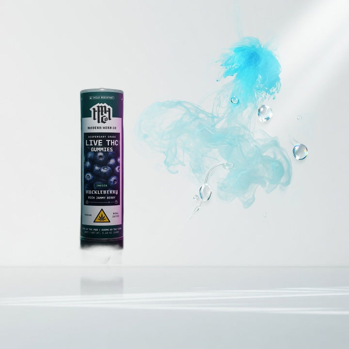 mhc-d9-gummy-oregon-huckleberry-indica-20ct — Elevate fountain packshot