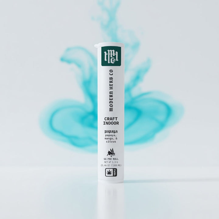 MHC Papaya pre-roll — Elevate fountain packshot
