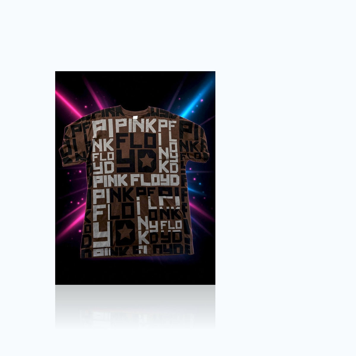 Pink Floyd - Endless Typographic T-Shirt — Elevate fountain