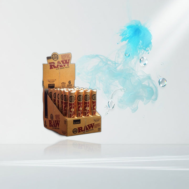 raw natural unrefined 84mm pre rolled cones 6 pack — Elevate fountain