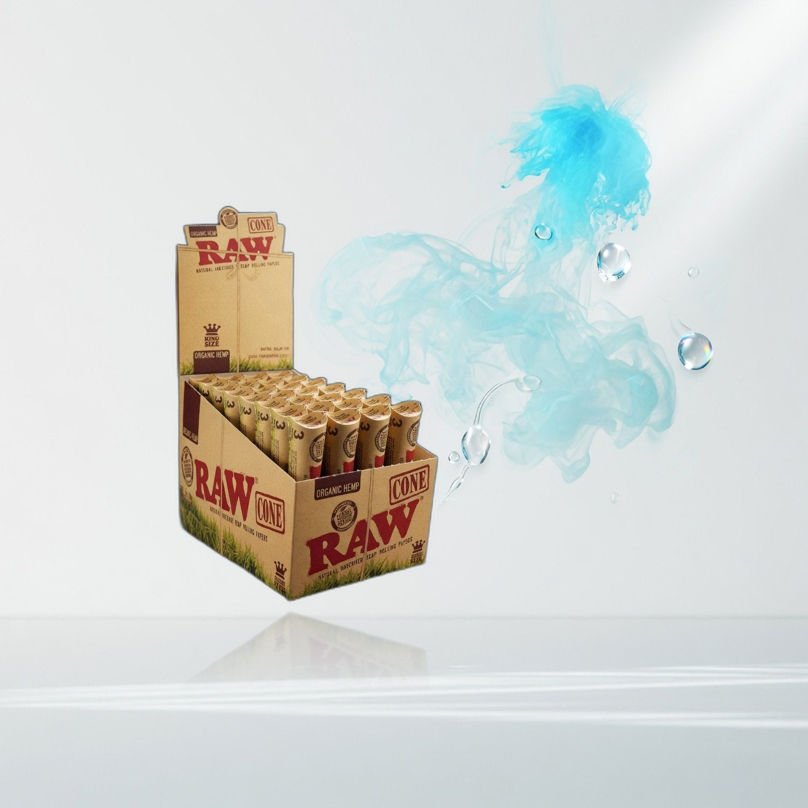 raw organic hemp cones 1 14 6pack — Elevate fountain