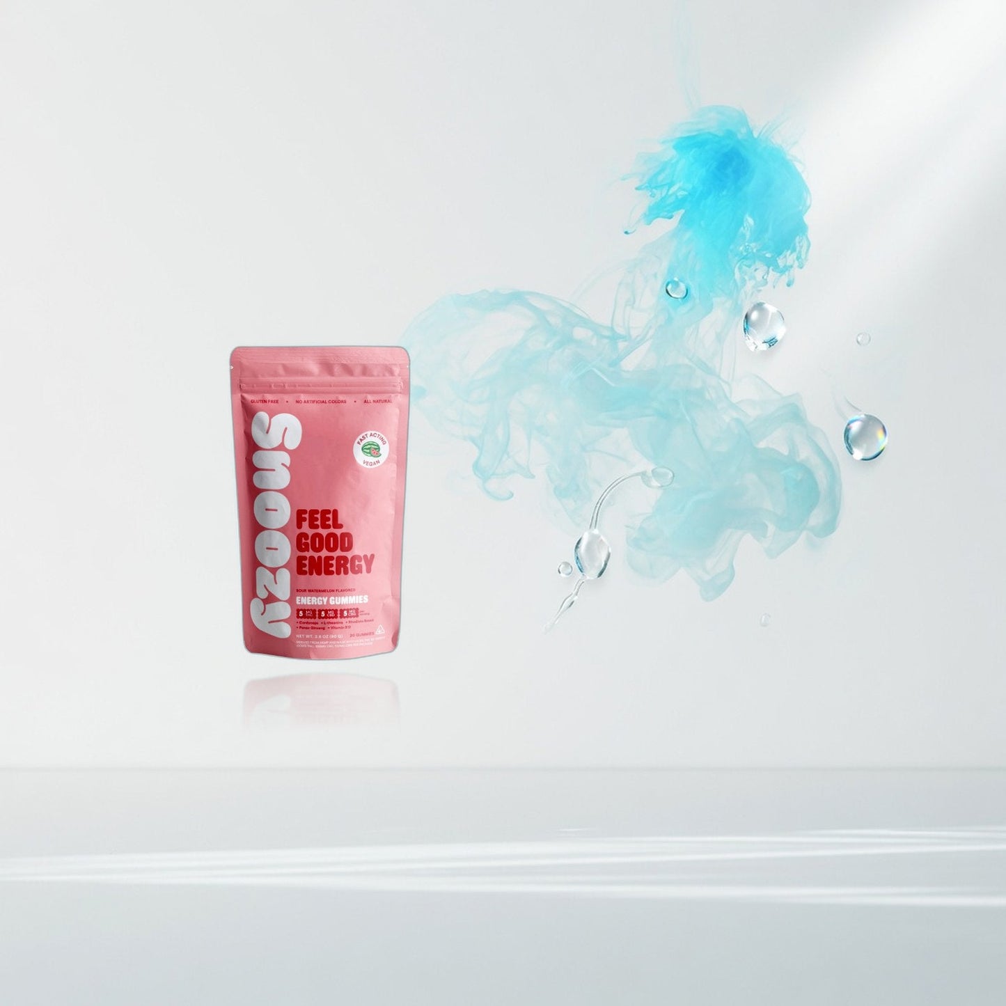 Snoozy Feel Good Energy Gummies — Sour Watermelon 20ct — Elevate fountain
