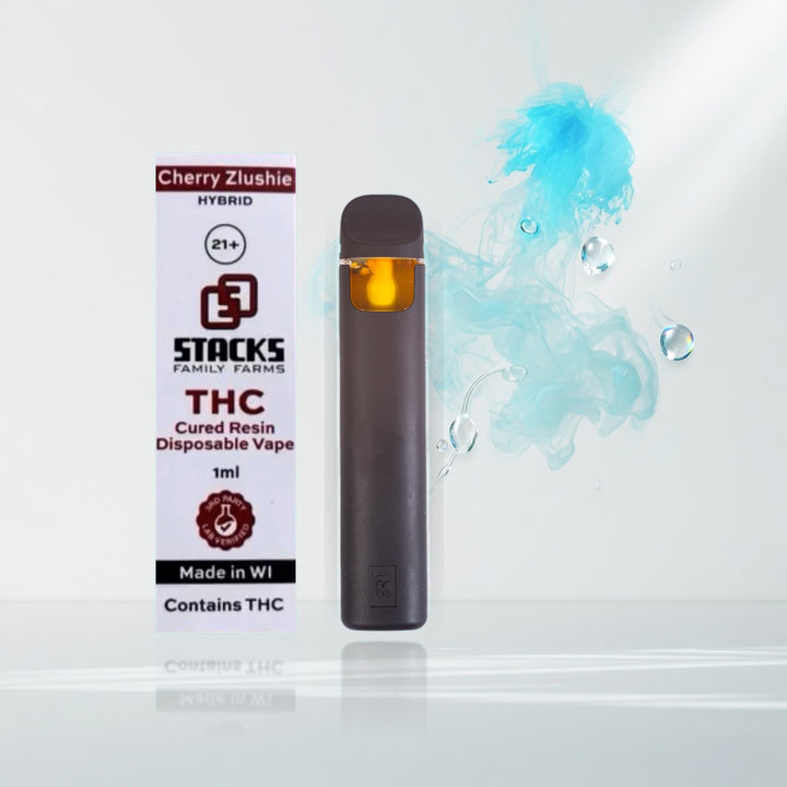 Stacks Cured Resin Disposable - Cherry Zlushie (Hybrid 45.186%) - 1g — Elevate fountain packshot