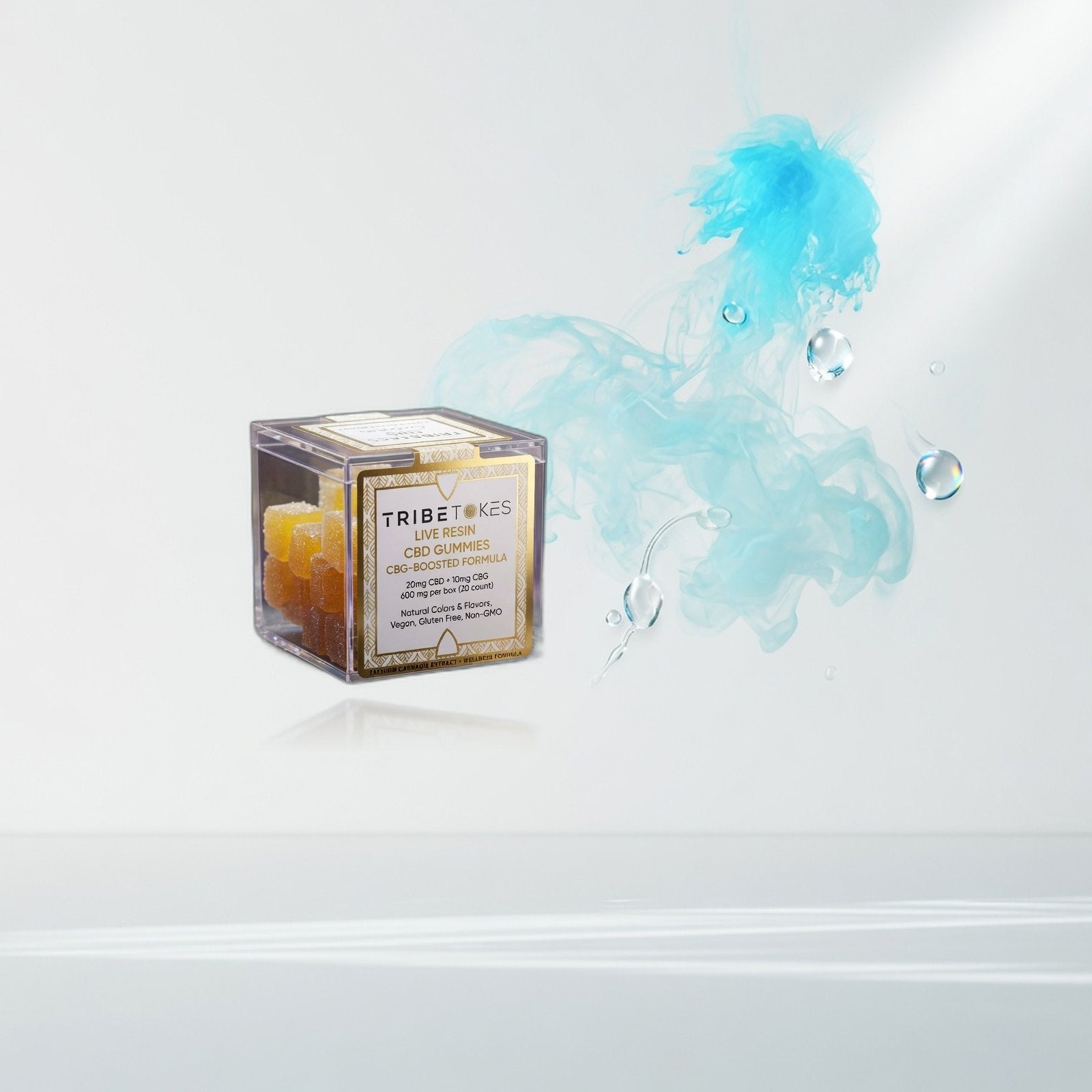 tribe tokes live resin cbd cbg gummy cubes — Elevate fountain