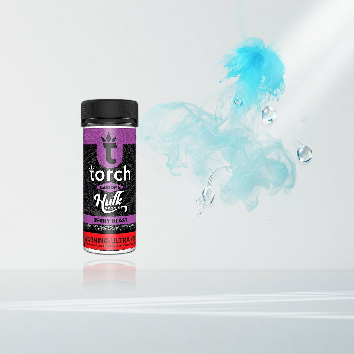Torch Hulk fountain Berry Blast