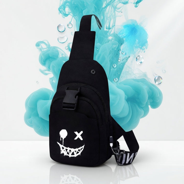 Luminous smiley sling — Elevate fountain, white smile
