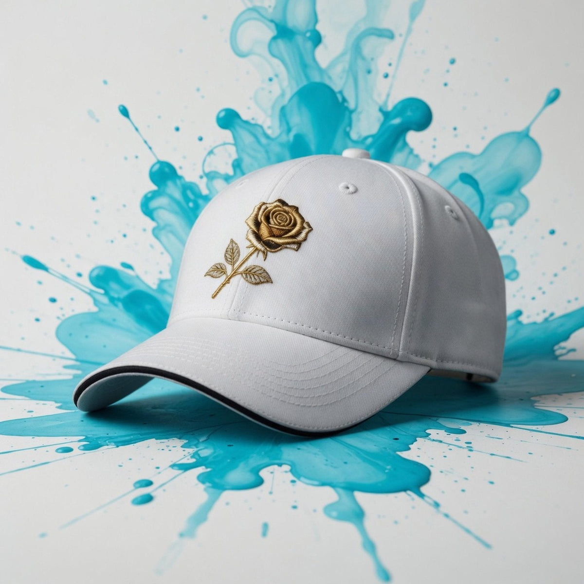 Metallic Rose Hat