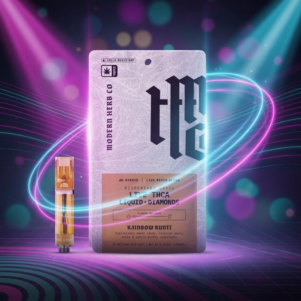 MHC Liquid Diamonds THCA Cartridge - 1g - Rainbow Runtz (Hybrid)