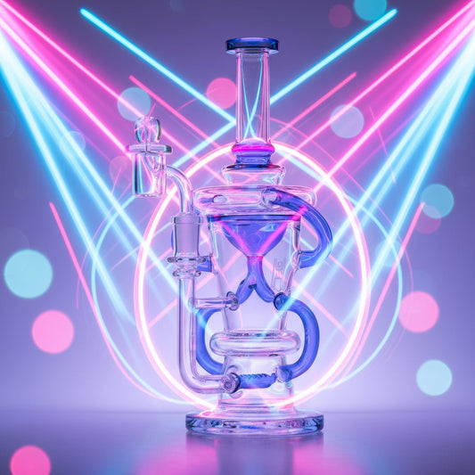 Pink 10.25" Straight Recycler by Human Grade - Human Grade - Sky High Montgomery cincinnati