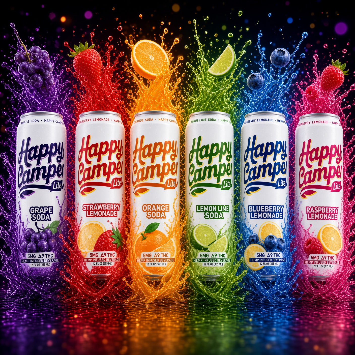 Happy Camper Lite - 5mg THC drinks — Elevate